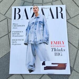 Harpers Bazaar Magazine Emily Ratajkowski The Home Issue Fashion Periodical